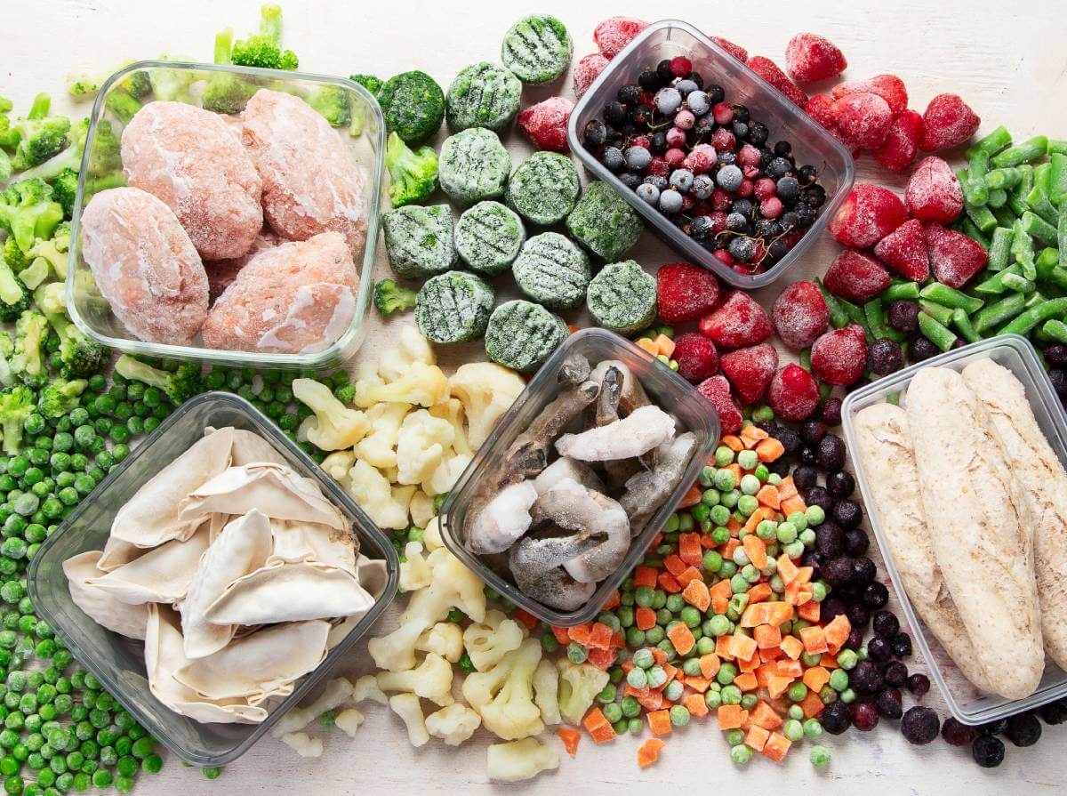 Frozen Foods like Peas, Samosas, and Mixed Veggies