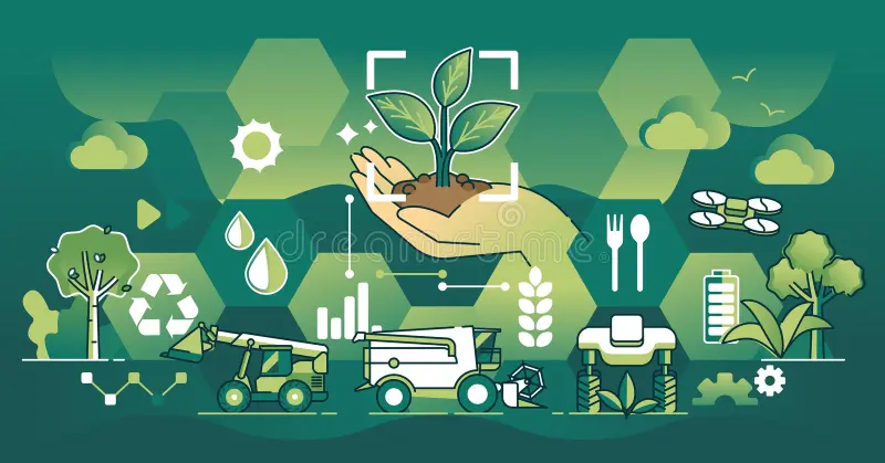 Illustrative image of sustainable farming or community connection